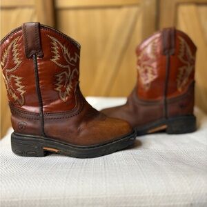 Ariat Kids' Tan and Brown Western Boots
